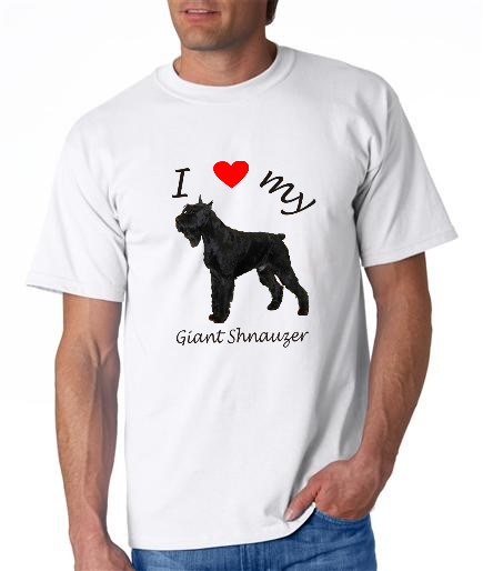 Dogs - Giant Shnauzer Picture on a Mens Shirt